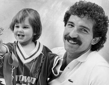 Karen Souness husband Graeme Souness with his son.